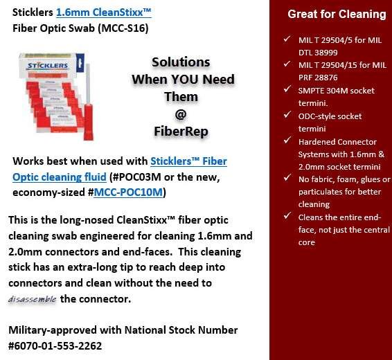 1.6mm Sticklers Cleanstixx Swab